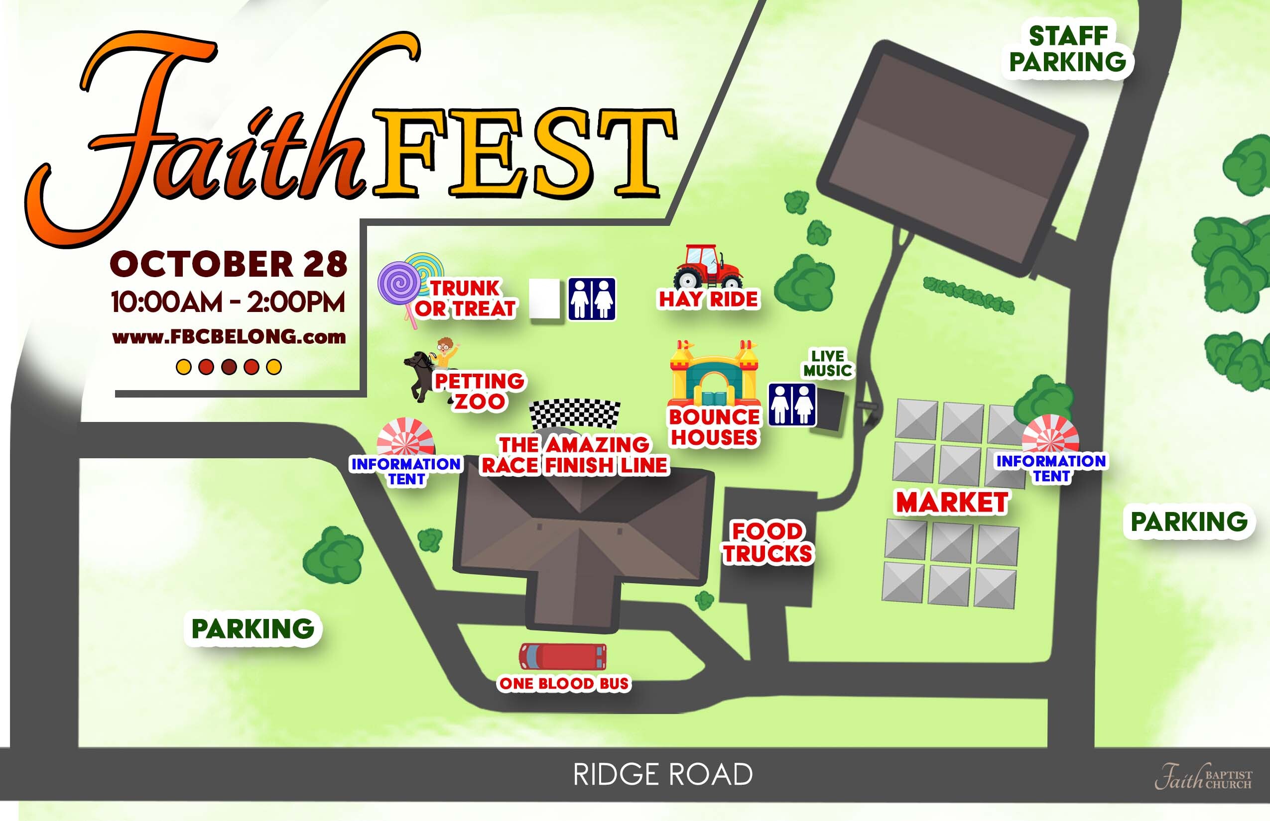 Faith Fest 2023 Map Faith Baptist Church of New Port Richey